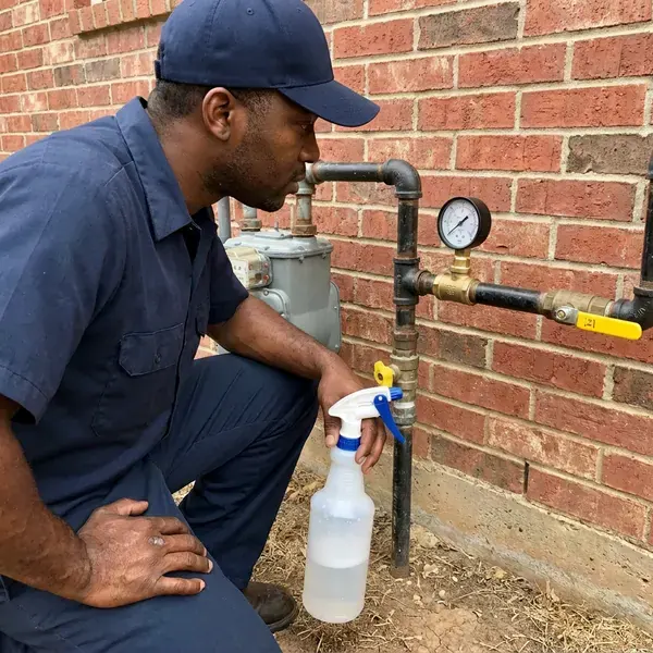 FMR Plumbing technician providing gas line repair in Las Vegas, NV