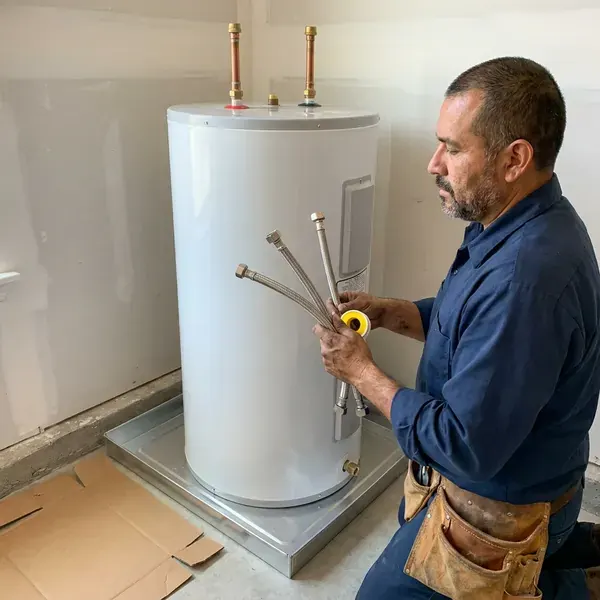 FMR Plumbing technician providing gas water heater installation in Las Vegas, NV