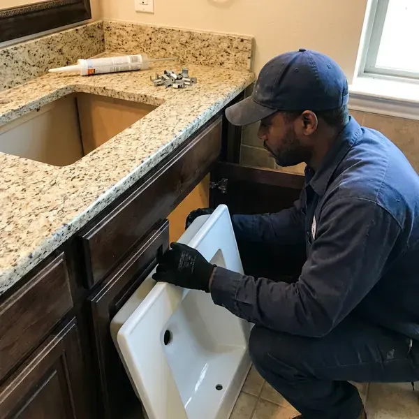 Local sink installation by FMR Plumbing, Las Vegas, NV