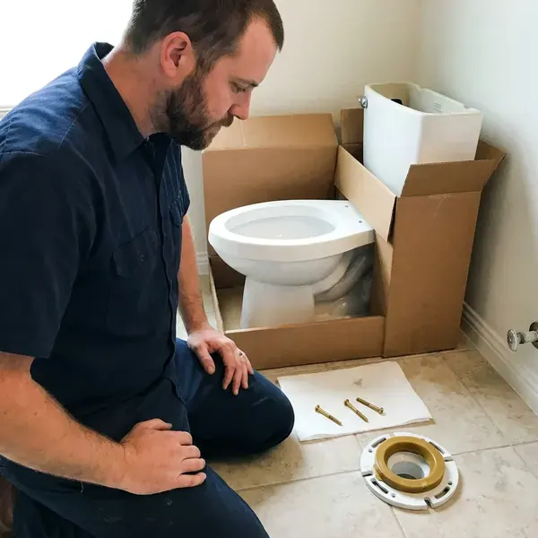 FMR Plumbing technician providing toilet installation in Carson, NV