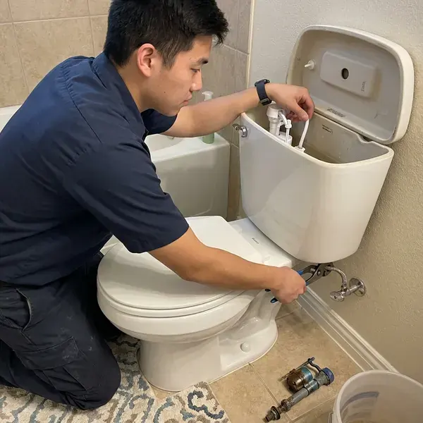 FMR Plumbing technician providing toilet repair in Las Vegas, NV