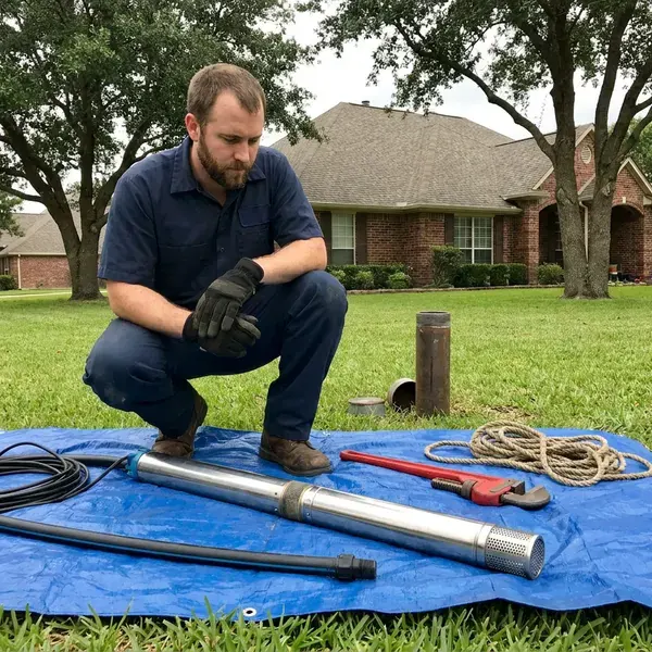 FMR Plumbing technician providing well pump replacement in Las Vegas, NV